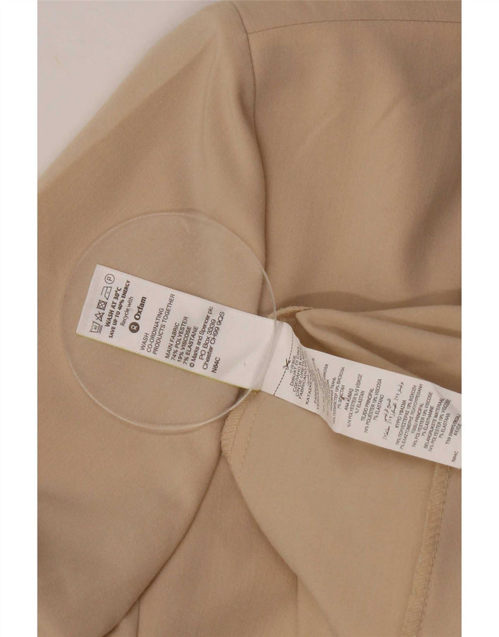 Giacca blazer aperta da donna Marks & Spencer UK 20 2XL Poliestere beige