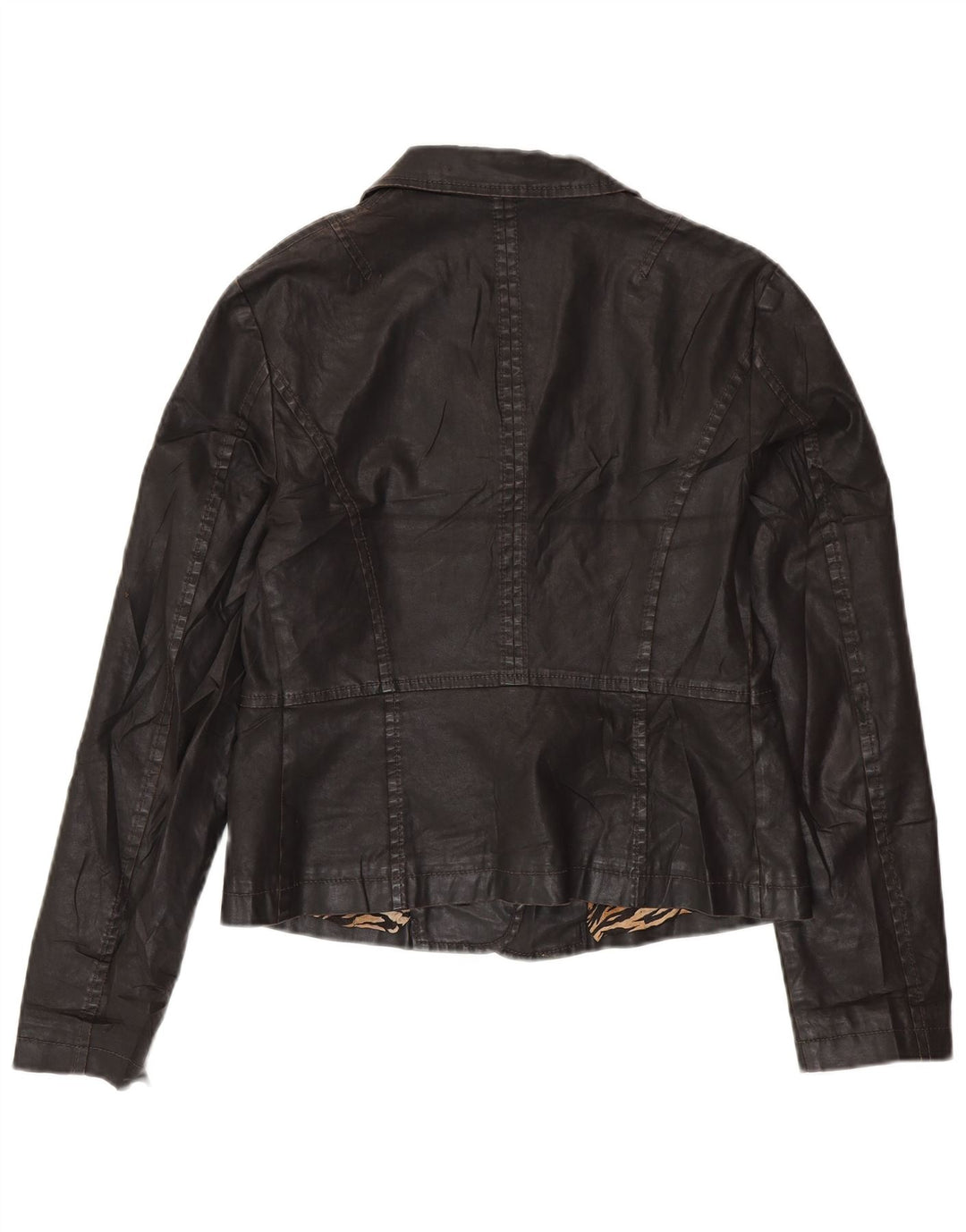 GUESS BY MARCIANO Giacca blazer corta da donna a 3 bottoni IT 46 Large Nera