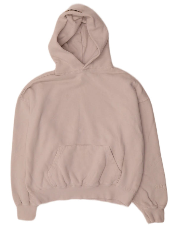 Felpa con cappuccio oversize con grafica da donna Essentials UK 2 2XS Cotone bianco