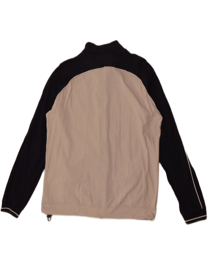 Giacca da tuta da uomo Champion, grande, in cotone color block bianco