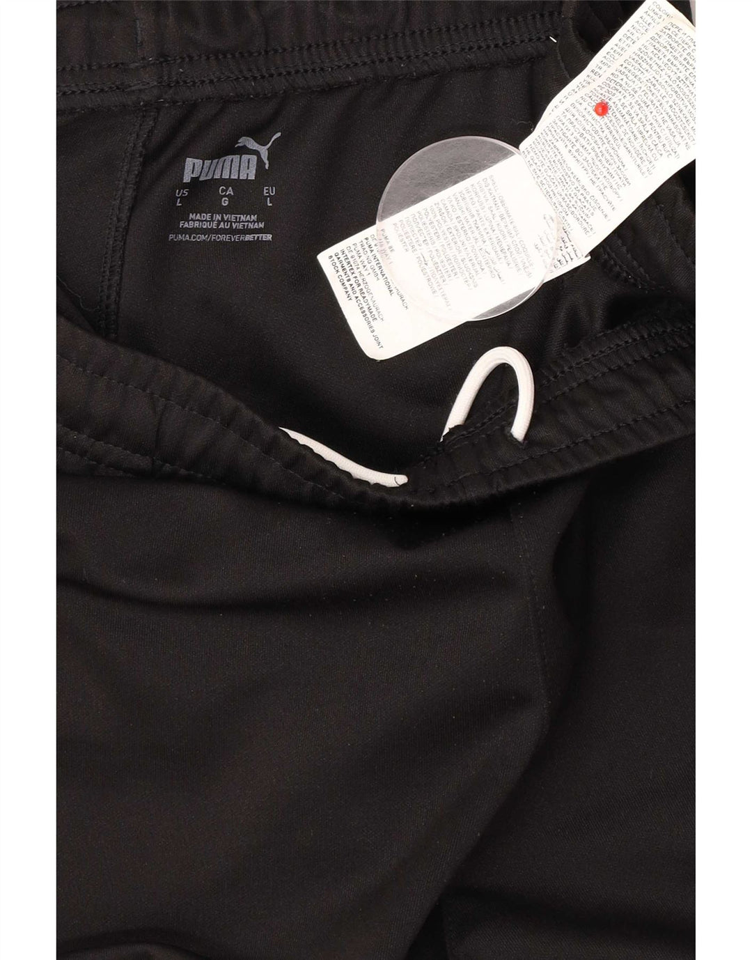 Pantaloni da tuta da uomo Puma Large neri in poliestere