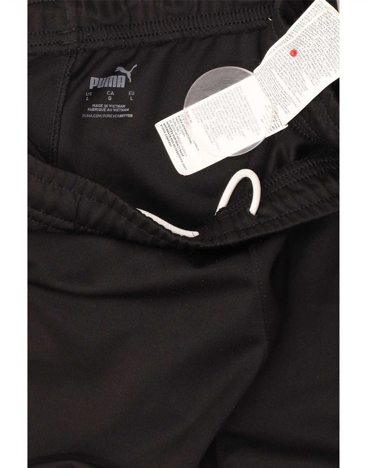 Pantaloni da tuta da uomo Puma Large neri in poliestere