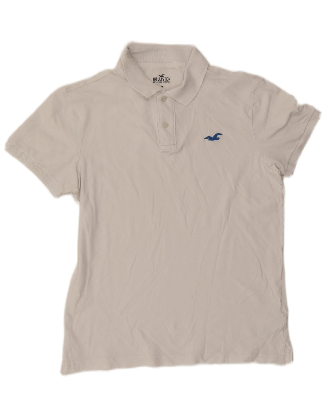 Polo Hollister da uomo in cotone bianco medio