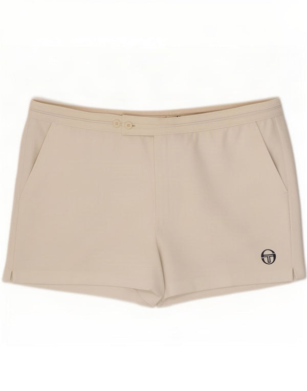 Pantaloncini casual da uomo Sergio Tacchini IT 58 4XL W40 Poliestere bianco