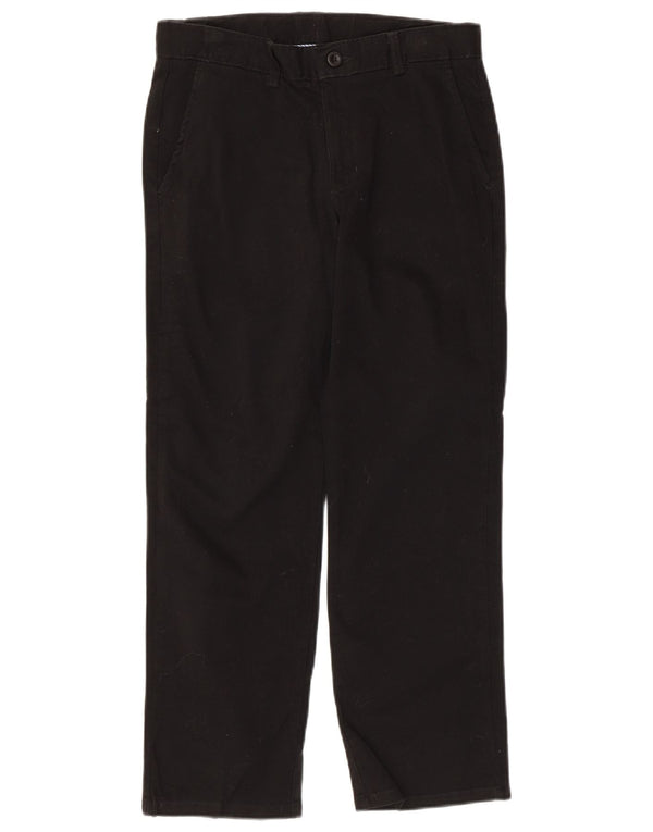 Pantaloni chino dritti Husky da ragazzo Izod 13-14 anni W28 L25 cotone nero