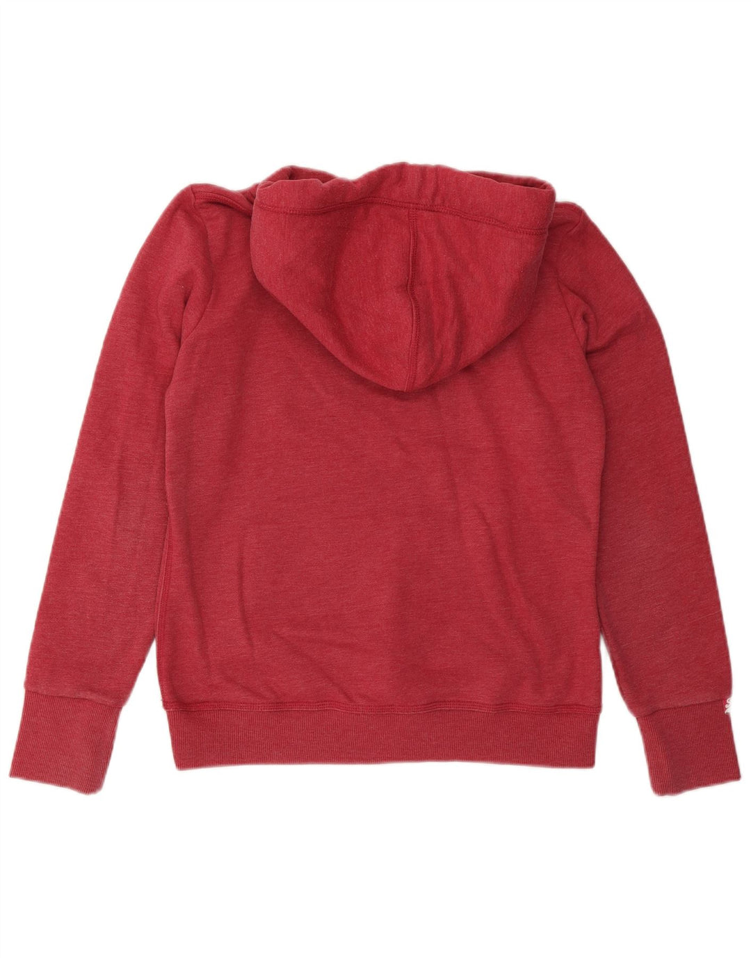 Felpa con cappuccio grafica da donna SUPERDRY UK 16 grande cotone rosso