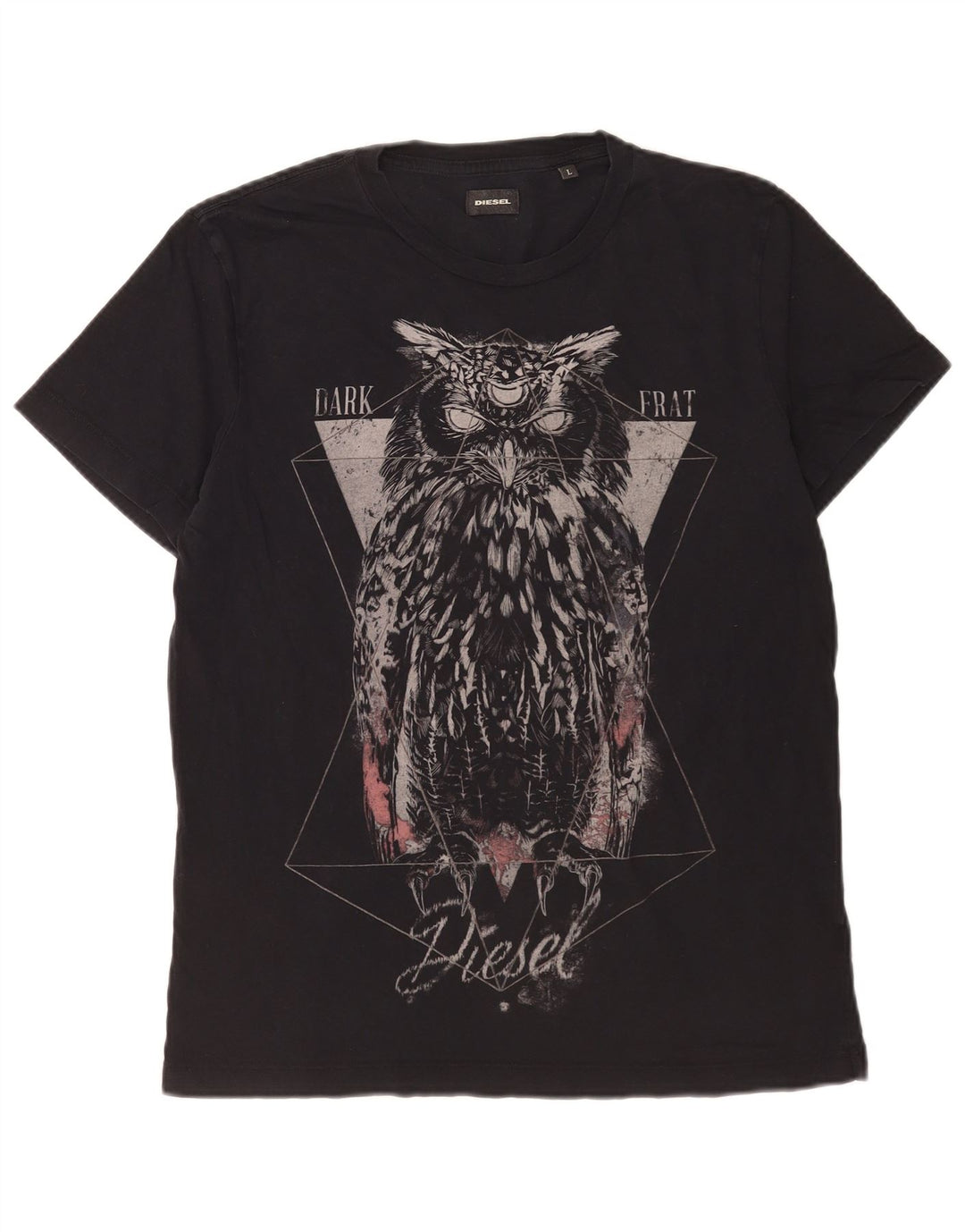 T-shirt grafica da uomo Diesel Top grande blu navy