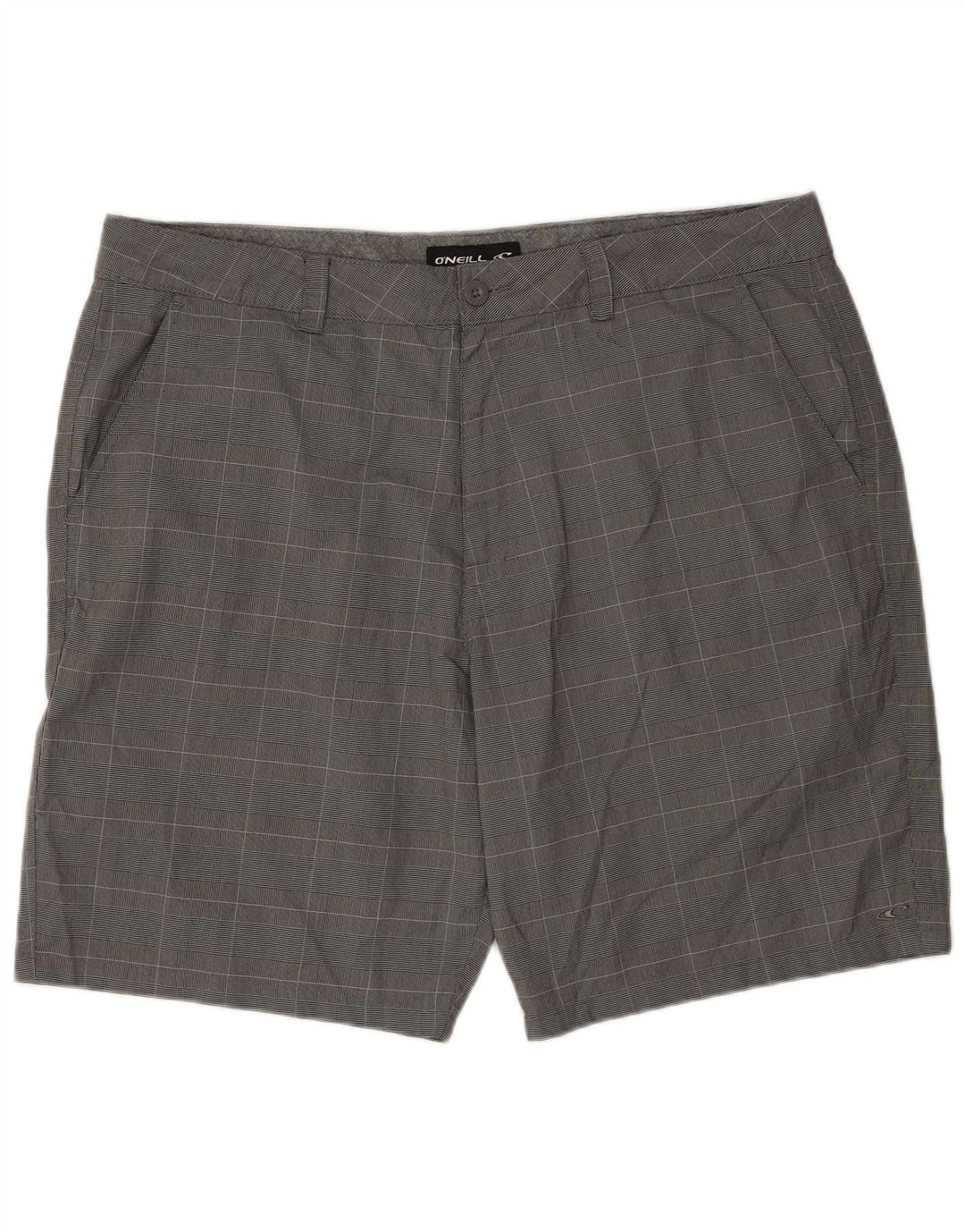 Pantaloncini chino da uomo O'Neill W40 XL poliestere a quadri grigi