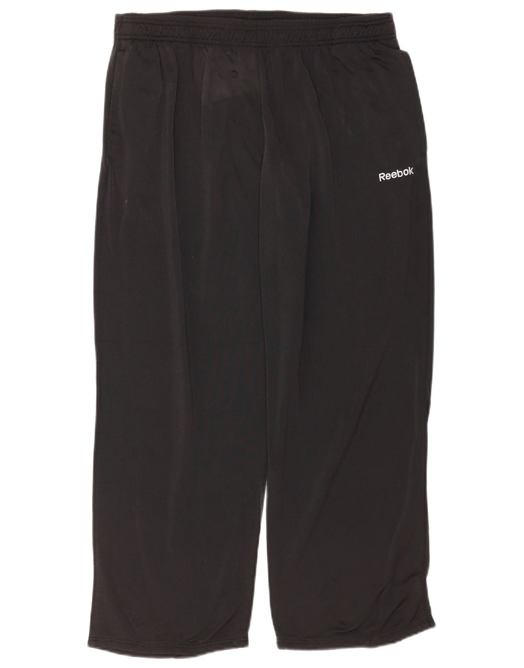 Pantaloni da tuta da uomo Reebok Large neri in poliestere