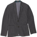 TED BAKER Mens 2 Button Blazer Jacket Size 1 XS Grey Spotted Cotton