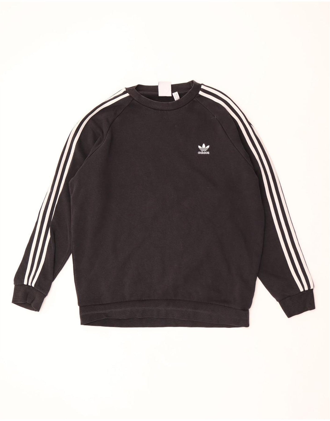 Felpa ADIDAS da uomo maglione grande in cotone nero