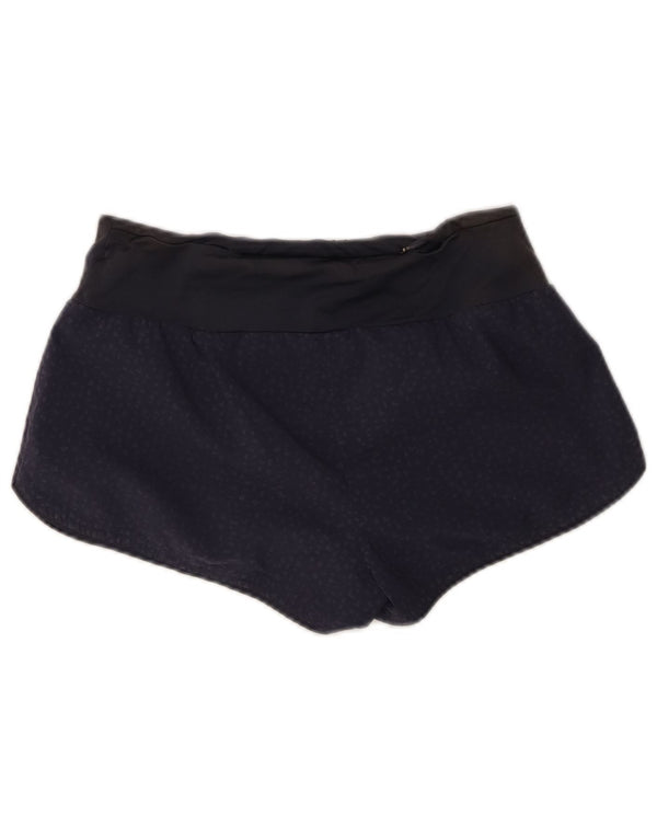 Pantaloncini sportivi Adidas Climalite da donna UK 4/6 XS blu navy maculato