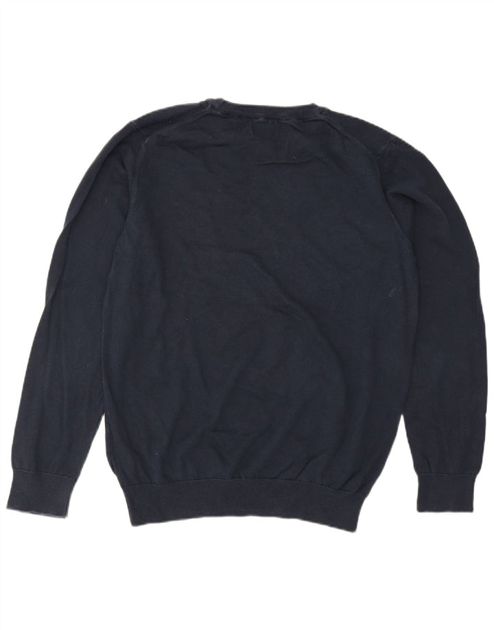 GANT Maglione da uomo girocollo in cotone medio blu navy