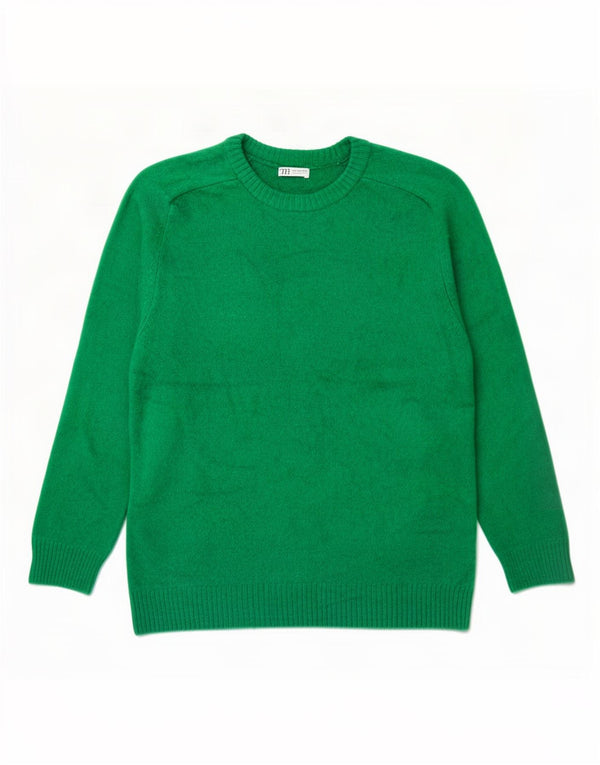 Maglione maglione girocollo da uomo Zara XL verde acrilico