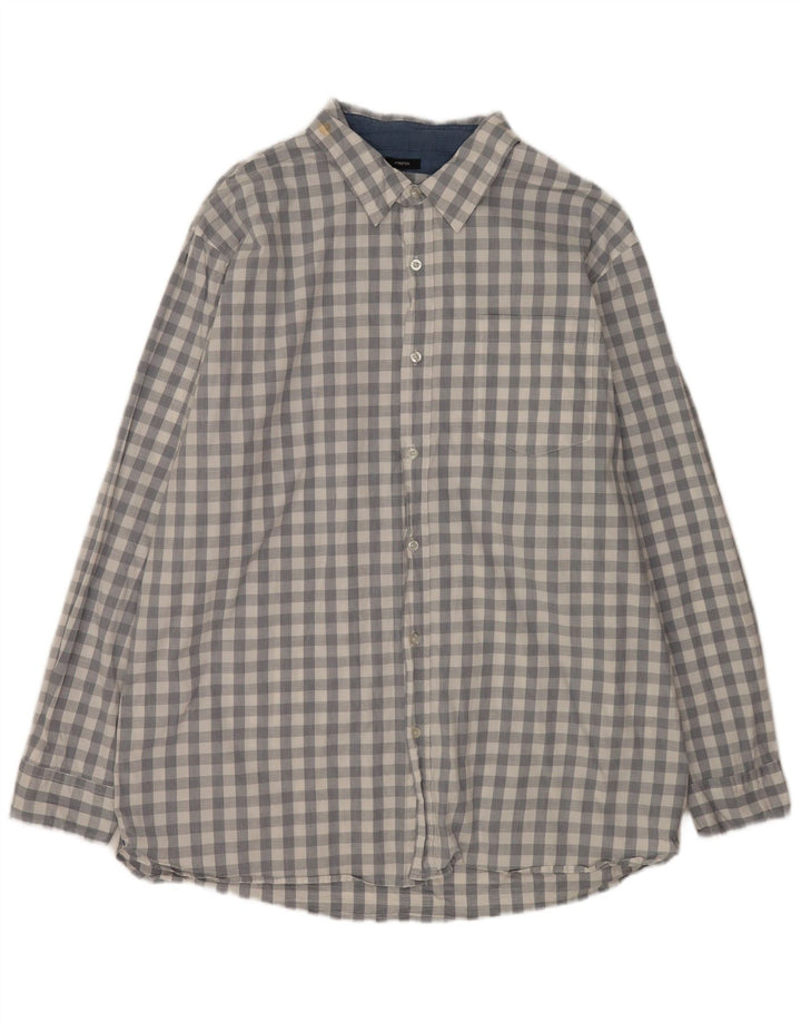 Camicia Lee da uomo vestibilità regolare 2XL cotone a quadri grigio