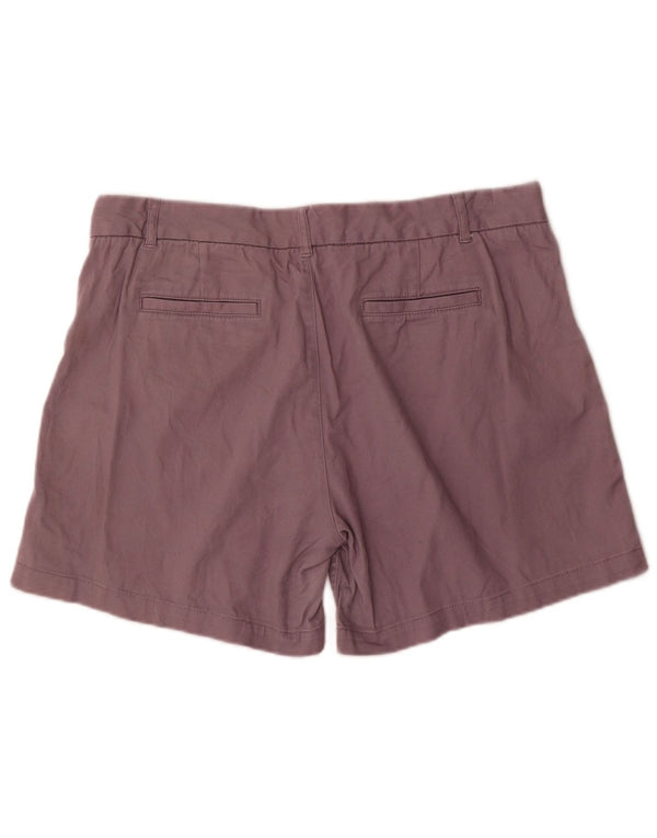 Pantaloncini chino da donna Fat Face UK 16 Large W36 Cotone viola