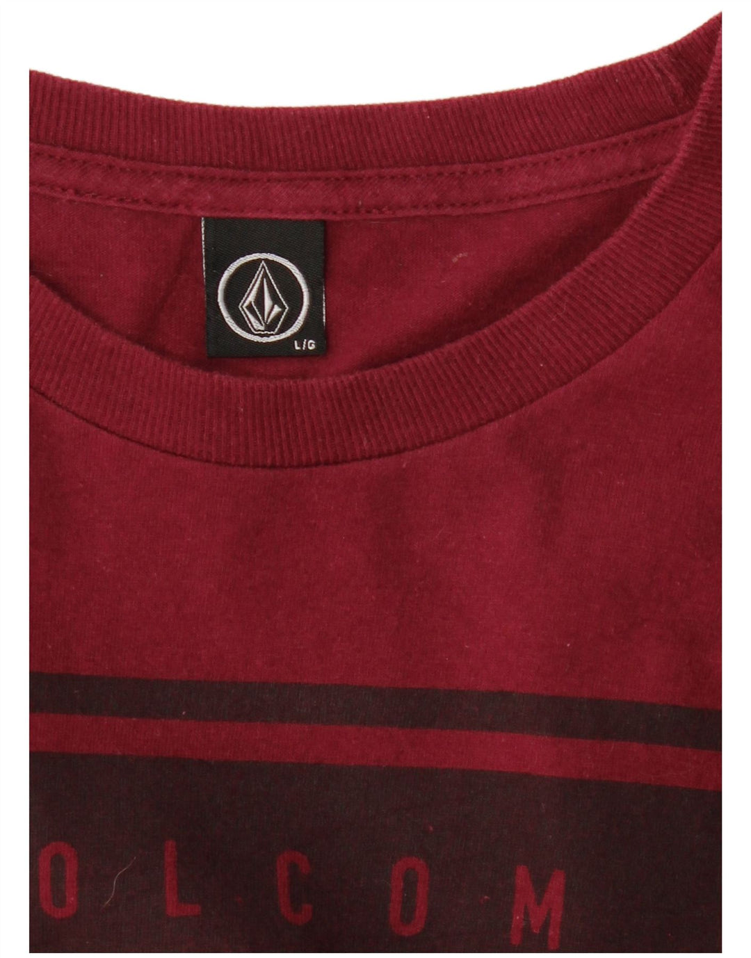 T-shirt grafica da uomo Volcom Top Large Bordeaux