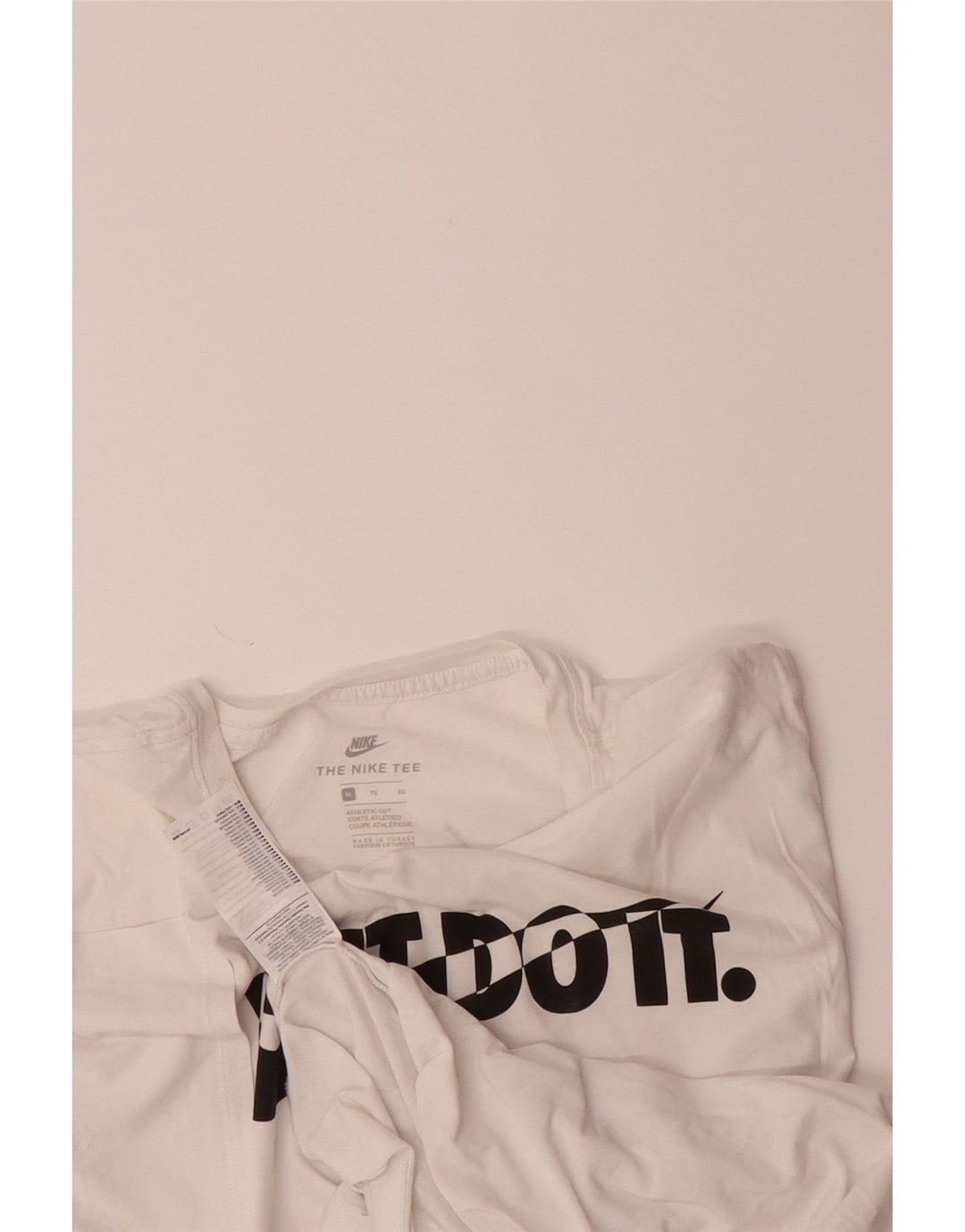 NIKE Mens Graphic T-Shirt Top XL White Cotton Vintage Nike and Second-Hand Nike from Messina Hembry 