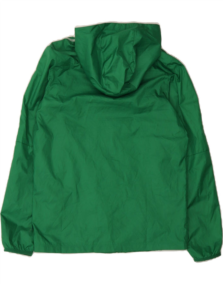 NIKE Boys Hooded Rain Jacket 13-14 Years XL Green Polyester Vintage Nike and Second-Hand Nike from Messina Hembry 