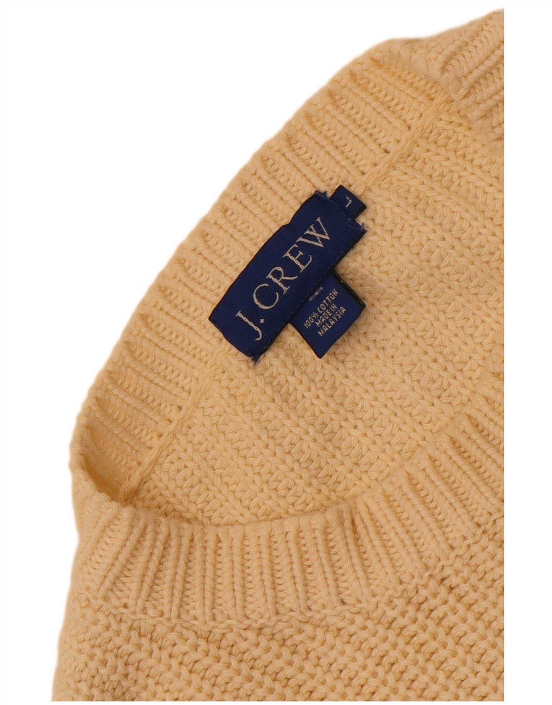 J. Crew Maglione girocollo da uomo maglione grande in cotone giallo