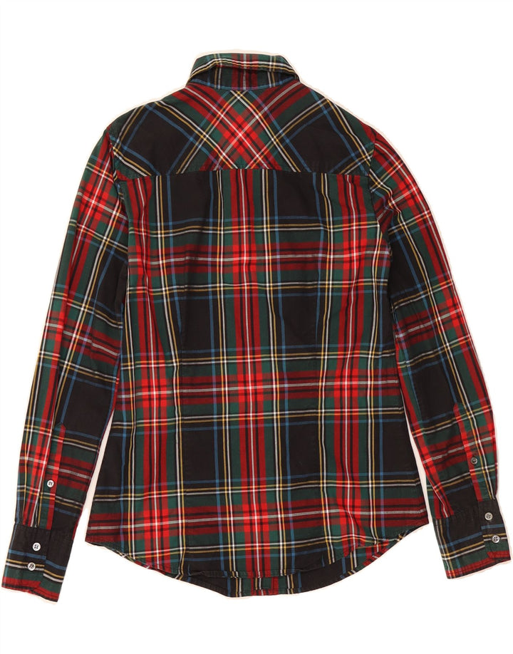 J. CREW Womens Shirt US 2 XS Multicoloured Check Cotton Vintage J. Crew and Second-Hand J. Crew from Messina Hembry 