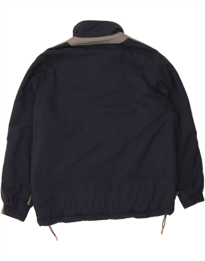 BEN SHERMAN Giacca a vento da uomo UK 40 Large Blu Navy Colorblock