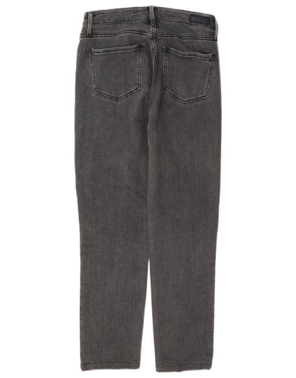 Jeans corti da donna Tommy Hilfiger W27 L25 cotone grigio