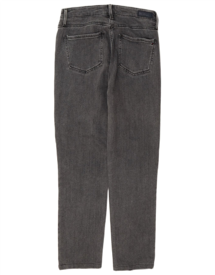 Jeans corti da donna Tommy Hilfiger W27 L25 cotone grigio
