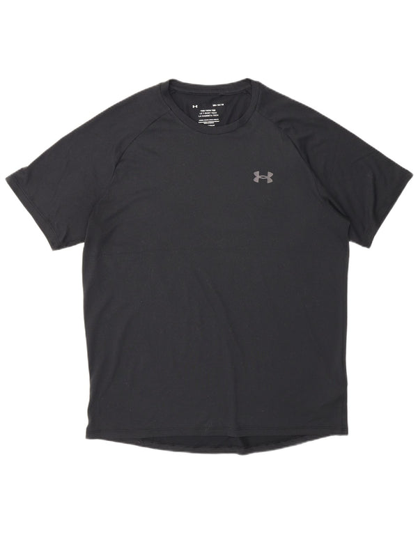 Maglietta Under Armour da uomo Heat Gear Top in poliestere nero medio
