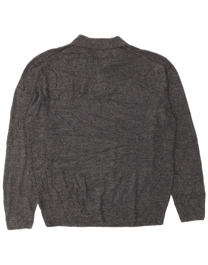 DOCKERS Maglione da uomo con collo alto XL in acrilico grigio