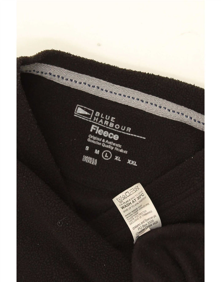 Maglione in pile da uomo Marks & Spencer grande poliestere nero