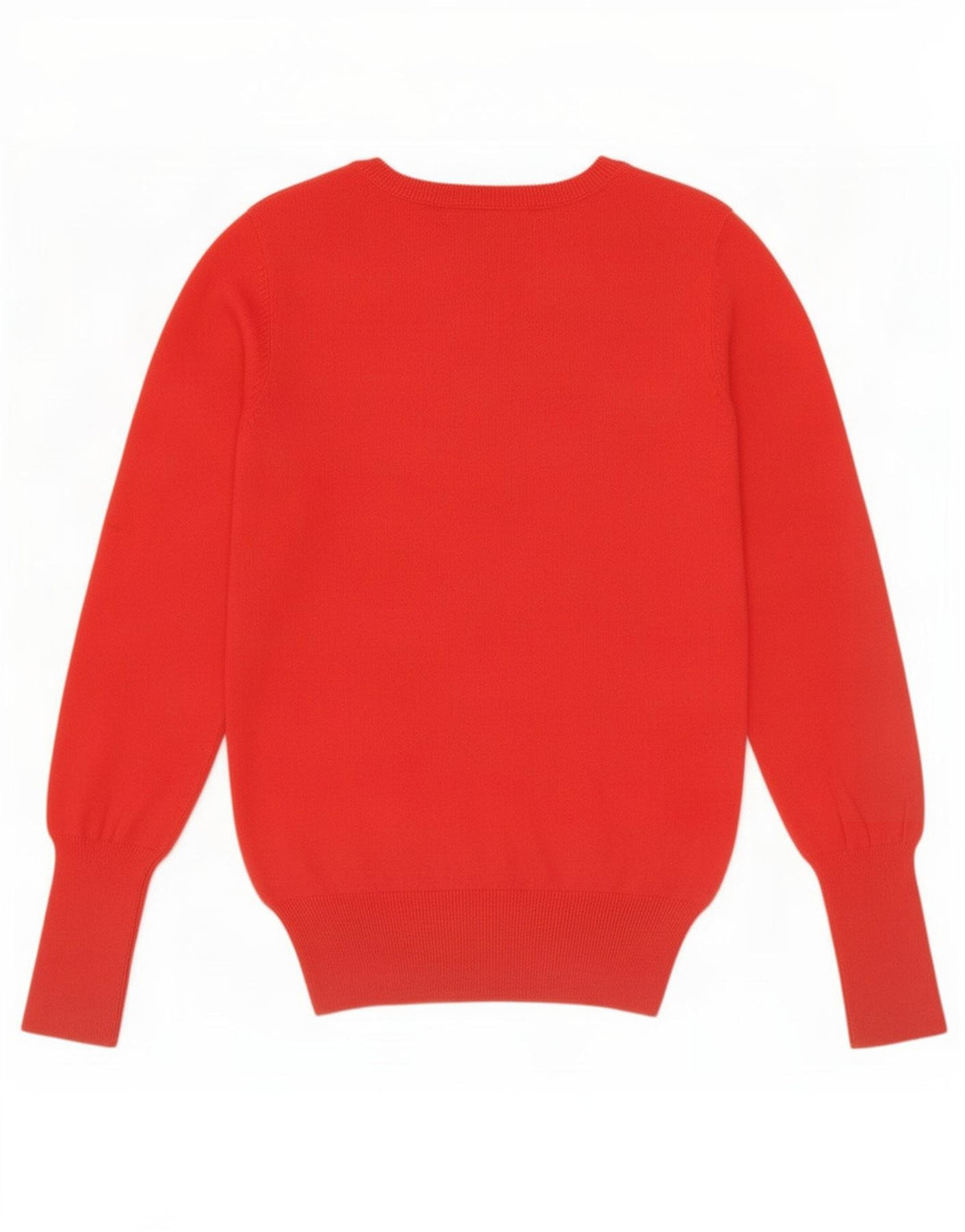Maglione maglione con scollo a V da donna Zara UK 12 rosso medio