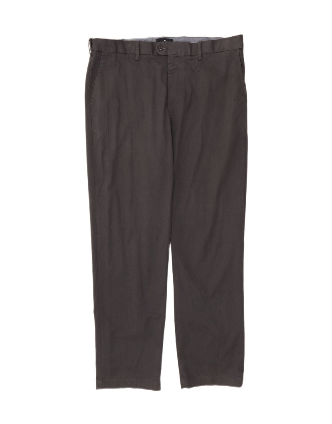 Pantaloni chino dritti da uomo Marks & Spencer W40 L33 cotone grigio