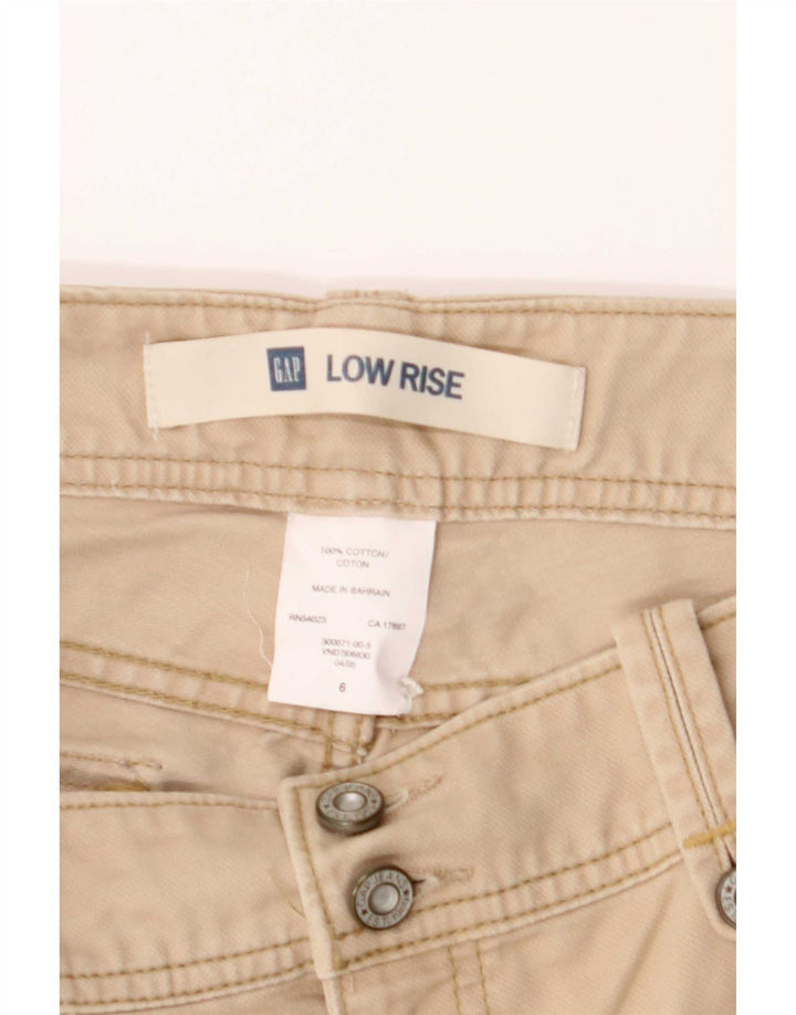 Gap Bermuda da donna a vita bassa US 6 Medium W32 Cotone Beige