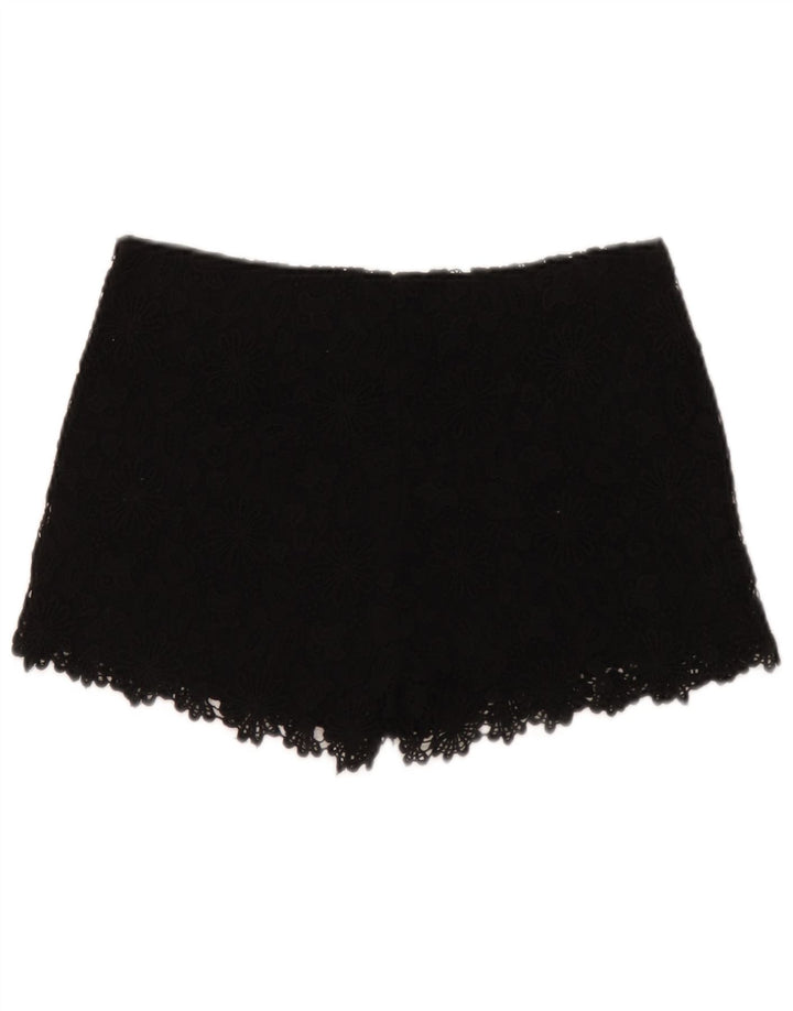 Pantaloncini casual da donna Zara piccoli W26 neri floreali