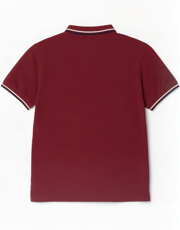 Polo da uomo Fred Perry 2XL in cotone a righe bordeaux