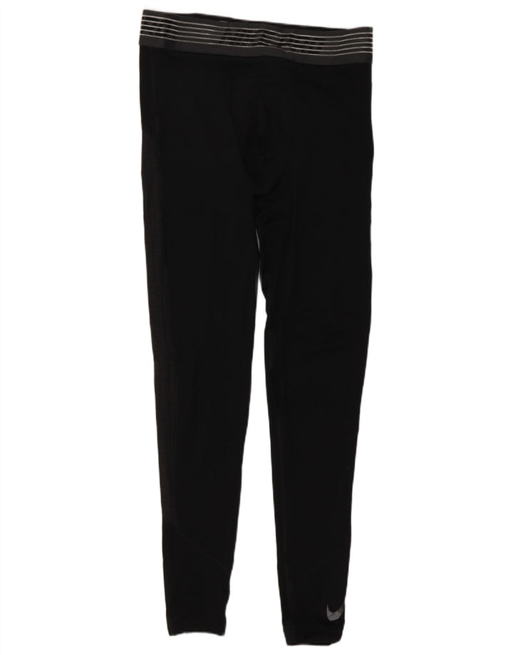 Leggings grafici Nike Dri Fit da uomo in poliestere nero medio