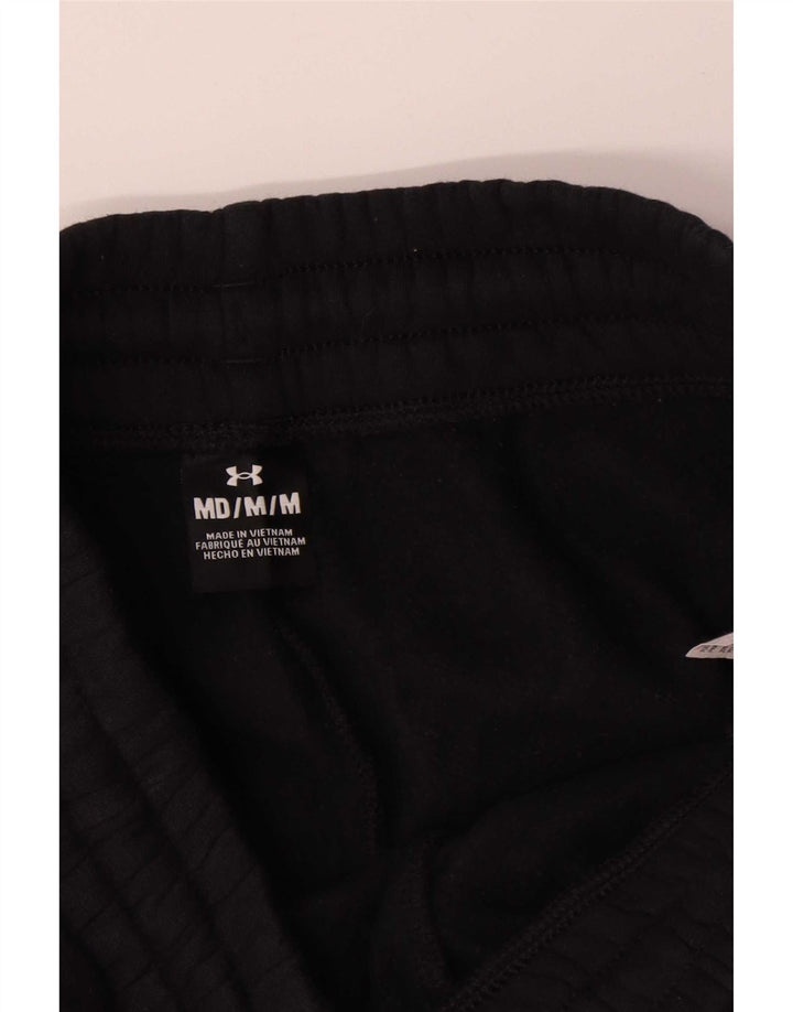 Pantaloni da tuta corti da uomo Under Armour da jogging in cotone nero medio