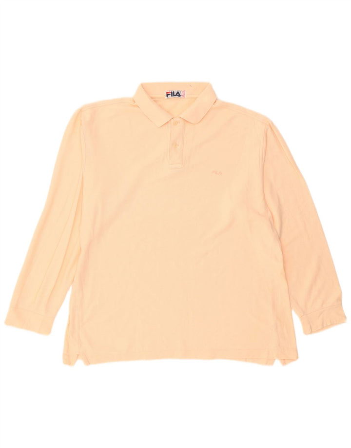 Polo da uomo a maniche lunghe Fila IT 52 Large Rosa