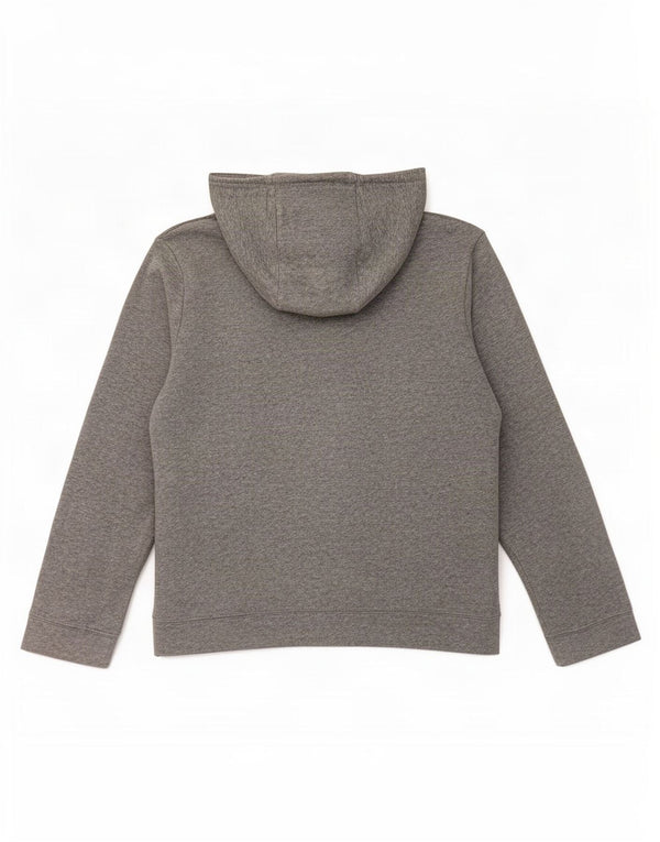 Felpa con cappuccio e zip Nike da bambino, 12-13 anni, in cotone grigio screziato grande
