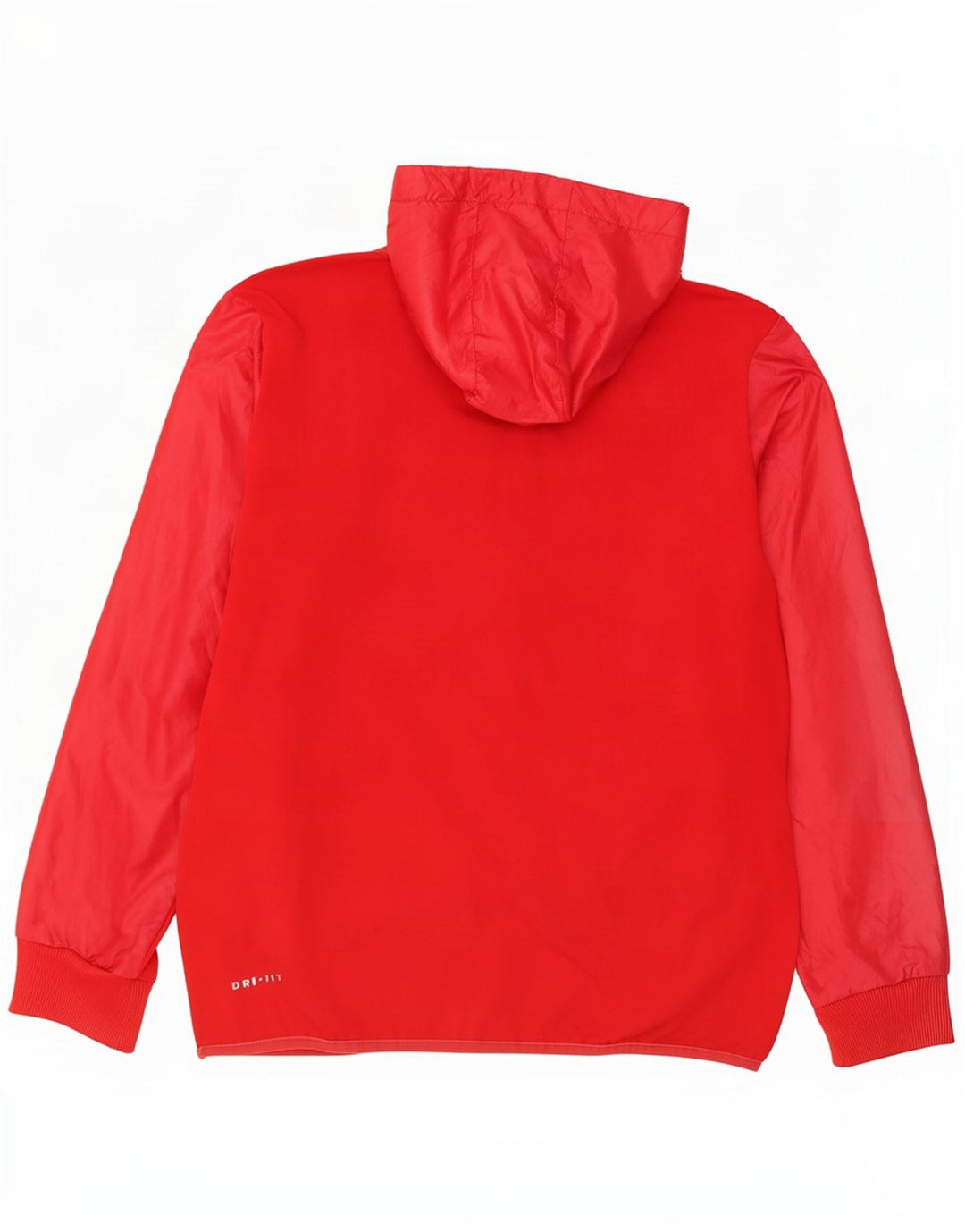 Giacca da ginnastica con cappuccio Nike Dri Fit da uomo, colore rosso medio, in poliestere