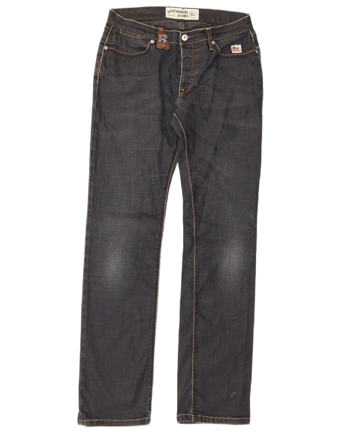 Jeans slim da uomo Roy Rogers W31 L32 cotone blu navy