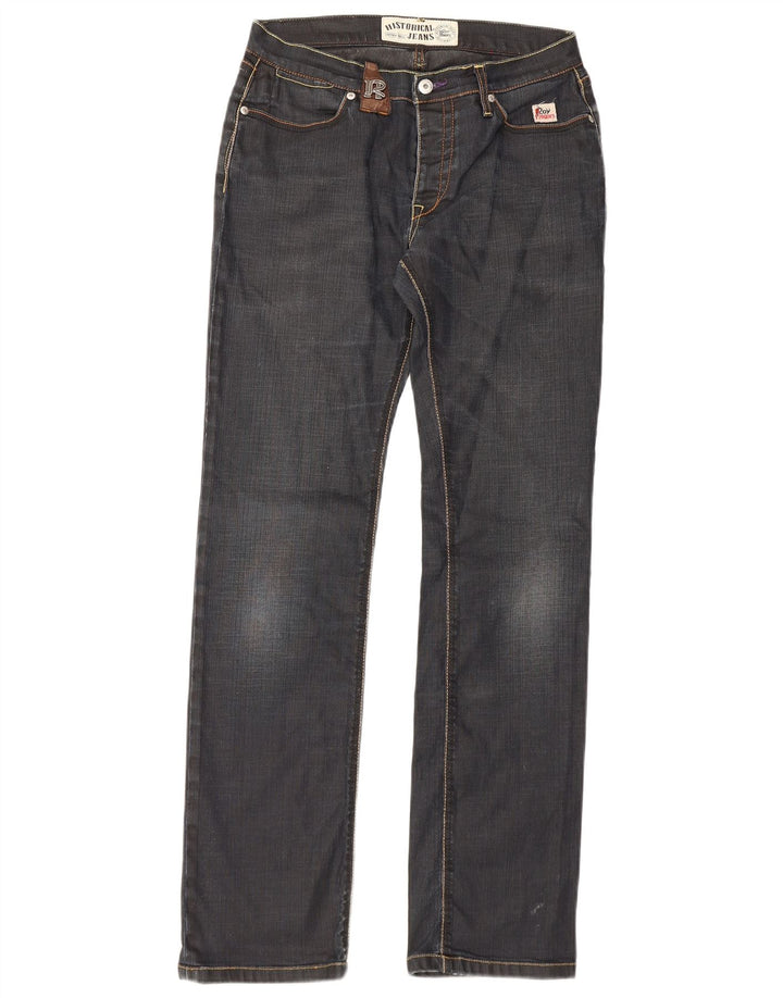 Jeans slim da uomo Roy Rogers W31 L32 cotone blu navy