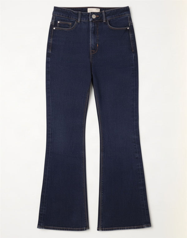 Jeans svasati Magic da donna Marks & Spencer UK 10 piccoli W26 L26 blu navy