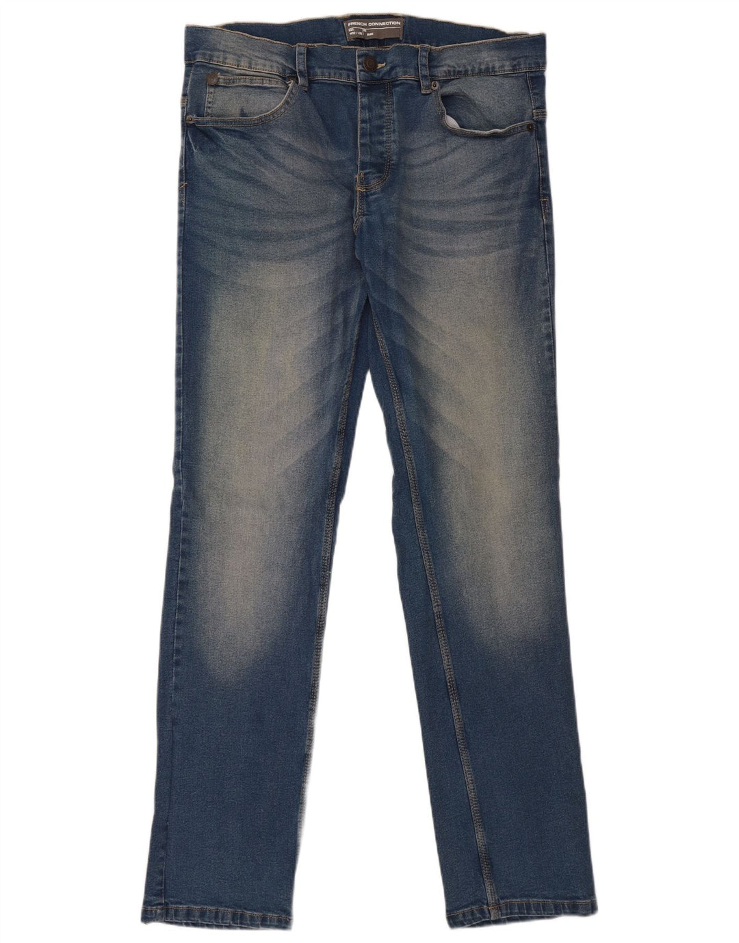 FRENCH CONNECTION Jeans slim grafici da donna W32 L32 cotone blu