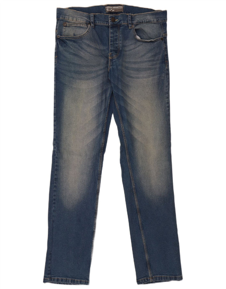 FRENCH CONNECTION Jeans slim grafici da donna W32 L32 cotone blu
