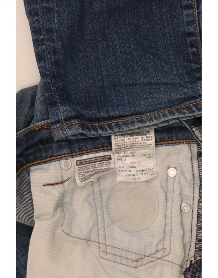 Jeans Levi's Uomo 511 Slim Distressed W32 L30 Cotone Blu Navy