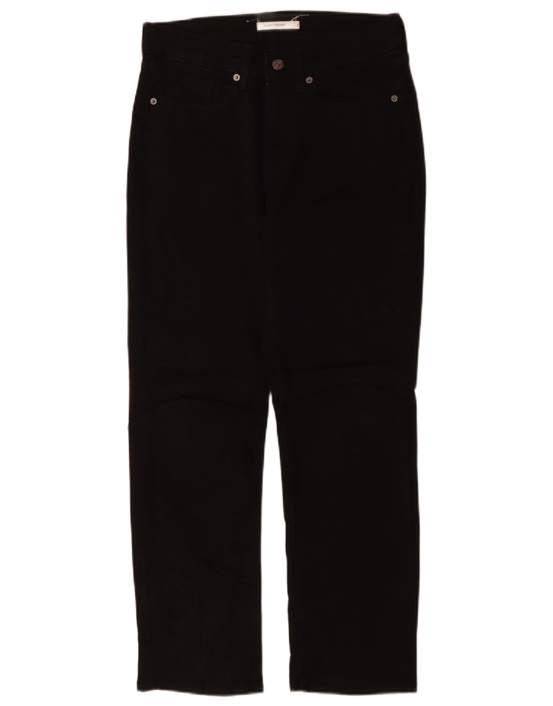 LEVI'S Jeans dritti classici da donna US 6 medi W30 L27 cotone nero
