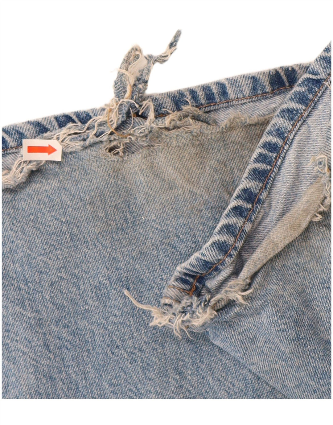 Jeans svasati cargo da donna ZARA EU 34 2XS W24 L32 cotone blu