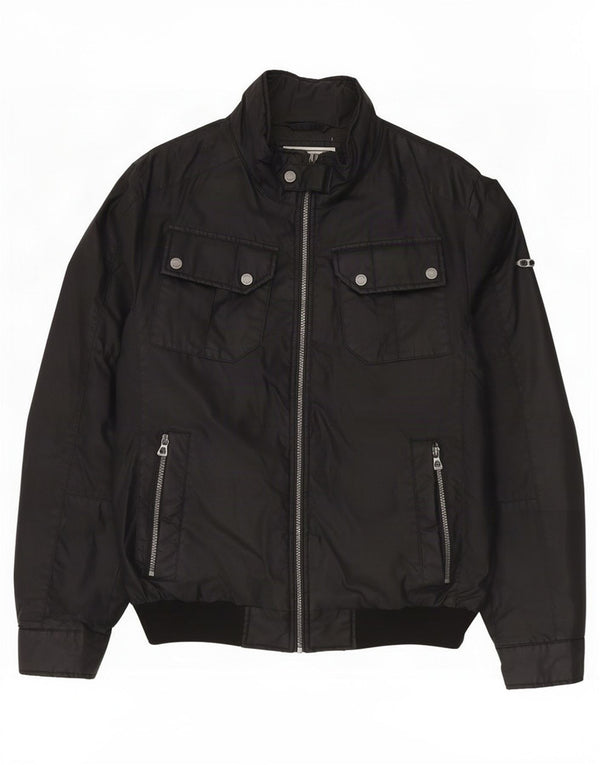 Giubbotto bomber da uomo Geox UK 40 grande cotone nero